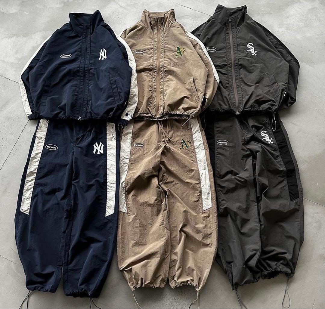 即完売】Perushu × MLB セットアップ - メルカリ