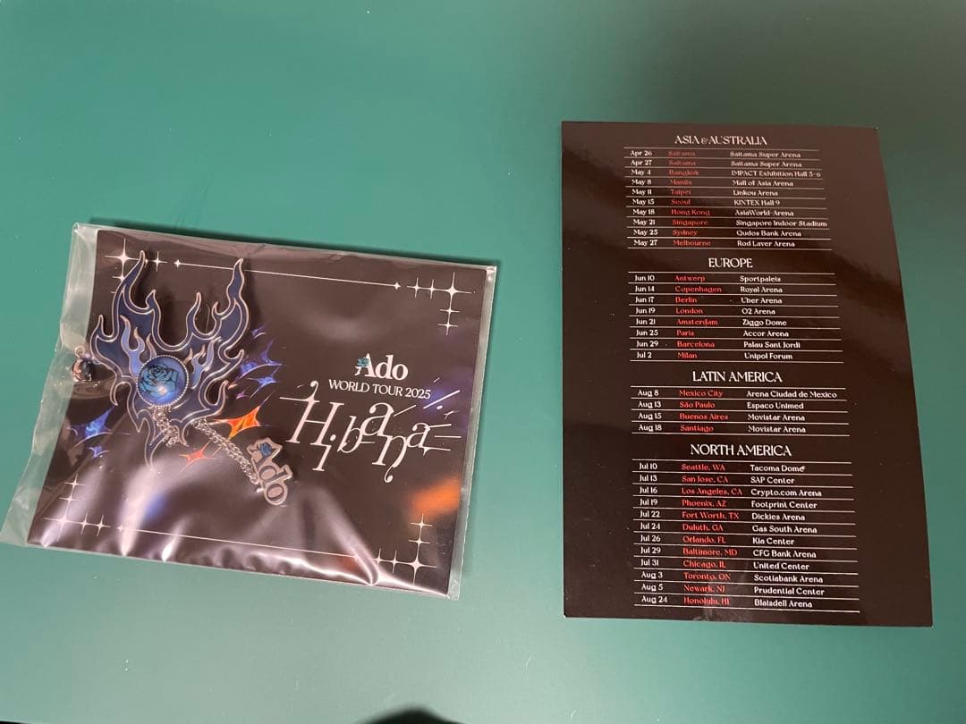 Ado Hibana VIP特典 ブローチ オリジナルカード