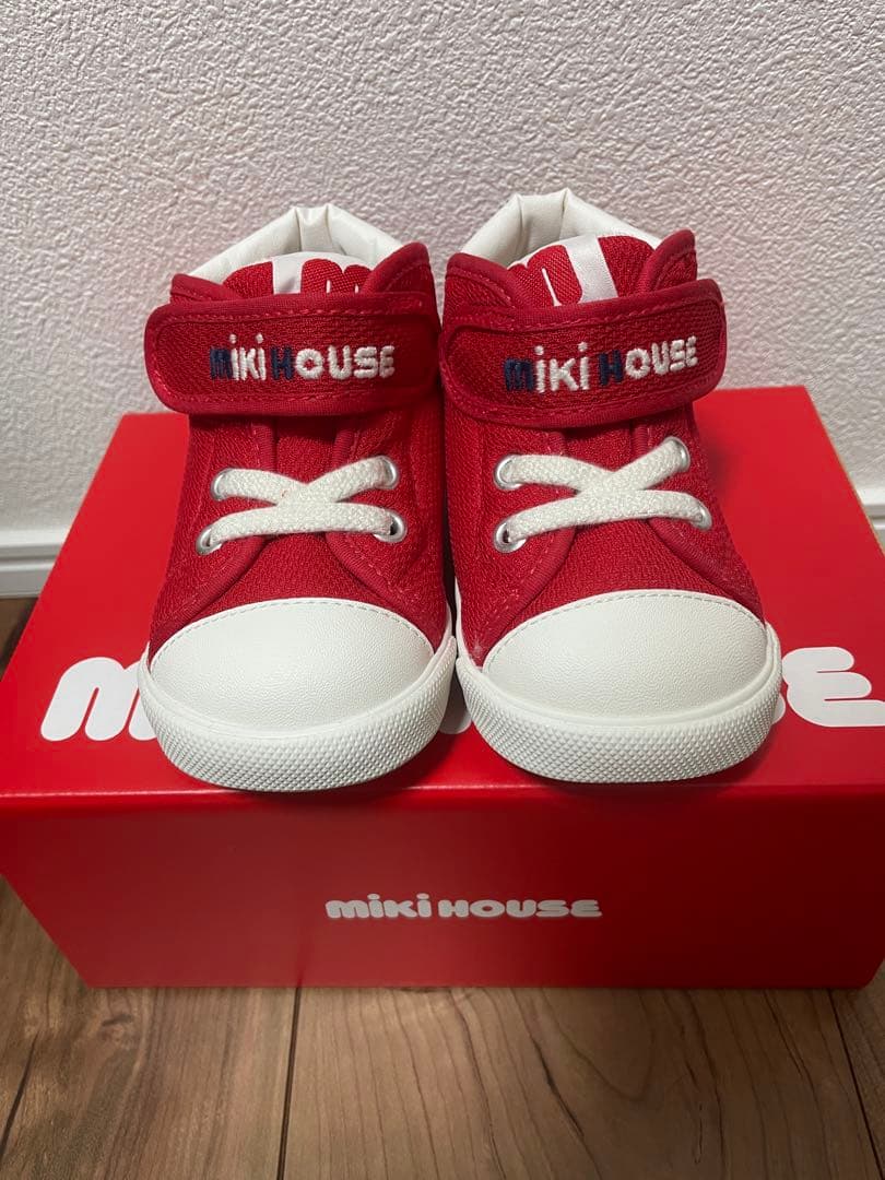 ミキハウス セカンドベビーシューズ 13.5cm 赤