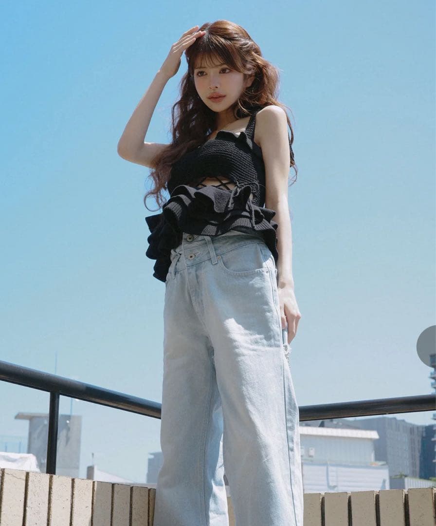 限定値下げ RANDY 完売タグ付き未使用 2wayストリングコアニット