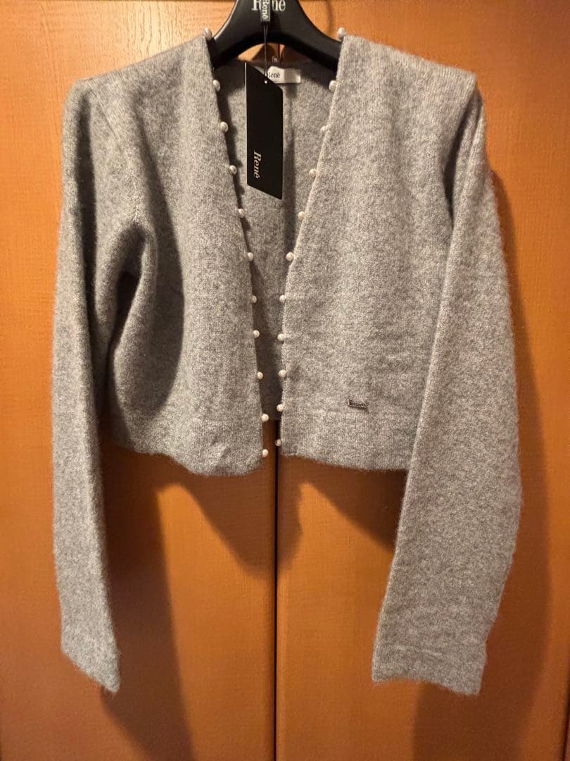 Rene カシミヤボレロ 36 グレー 新品本日25日のみお値下げ - メルカリ