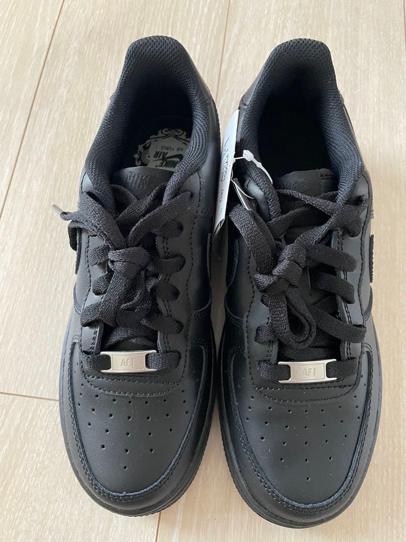 23.5cm エアフォース Air Force 1 LE GS ブラック