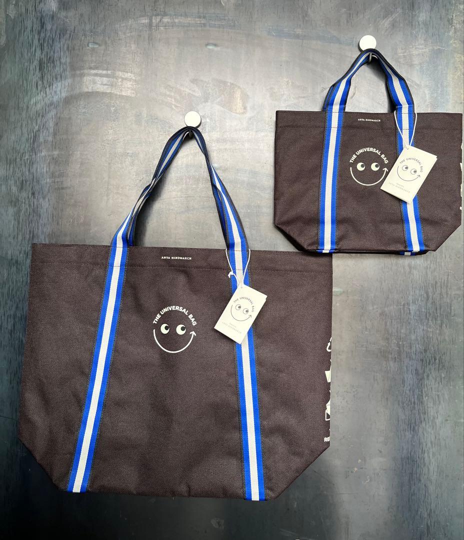 【折りたたまず発送】アニヤハインドマーチ　ユニバーサルバッグ　大小セット アニヤ・ハインドマーチ」がついにオリジナルの“ユニバーサルバッグ”を