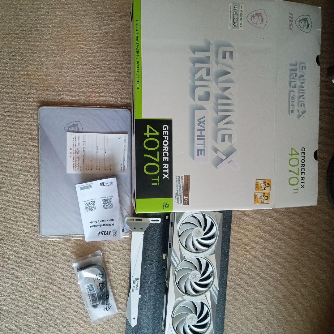 グラフィックボード・グラボ・ビデオカード MSI GeForce RTX 4070 Ti Gaming X Trio Amazon.com: MSI Gaming GeForce RTX 4070 Ti 12GB GDRR6X 192-Bit