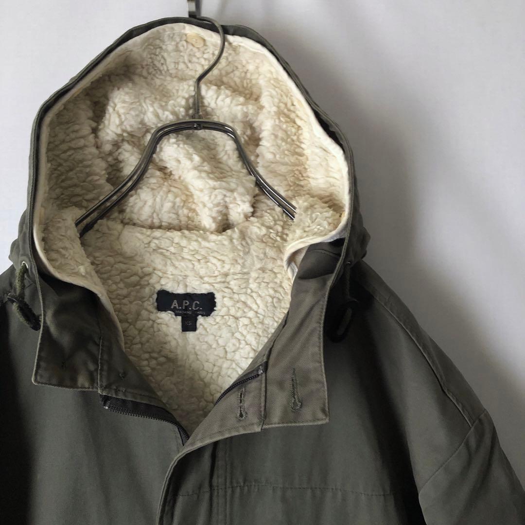 秋冬】チュニジア製 A.P.C アーペーセー ボアライナー付き モッズ