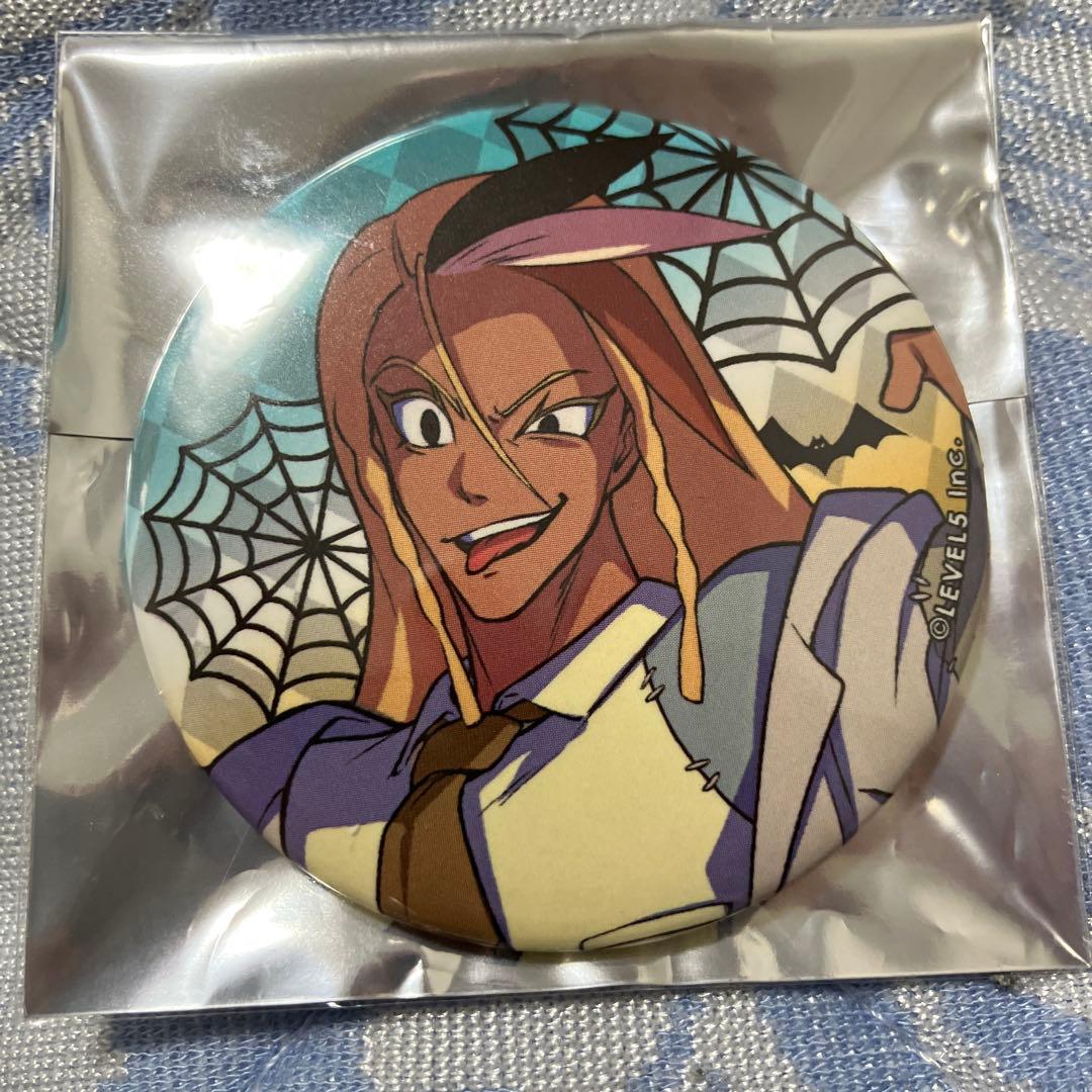 イナズマイレブン アニカフェ 柳生駿河 缶バッジおまけ 佐久間