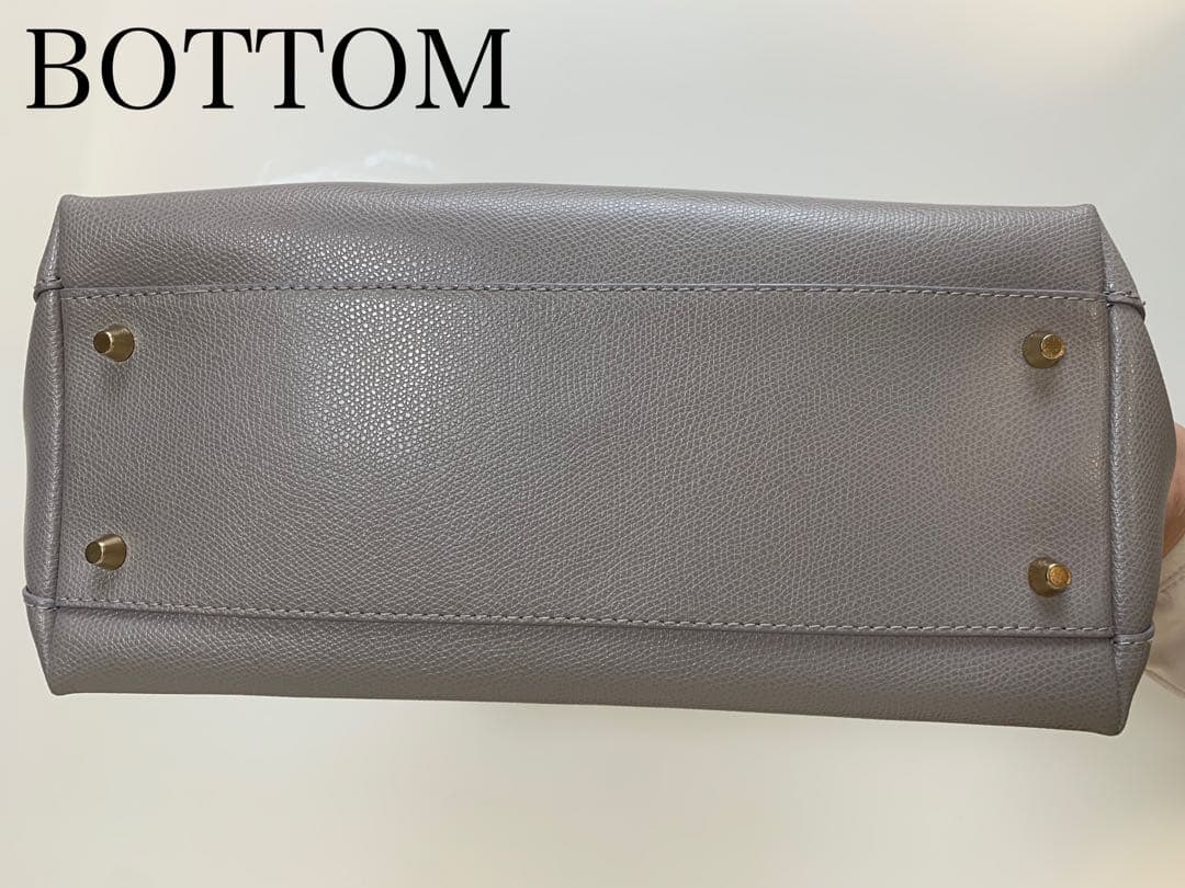 《美品・保存袋付》FURLAパイパーM グレージュハンドバッグ ショルダーバッグ