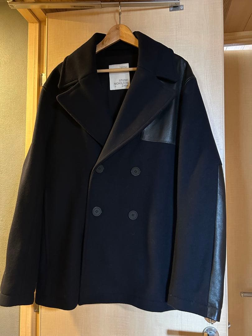 ZARA STUDIO NICHOLSON リアルレザー切替 Pコート - メルカリ