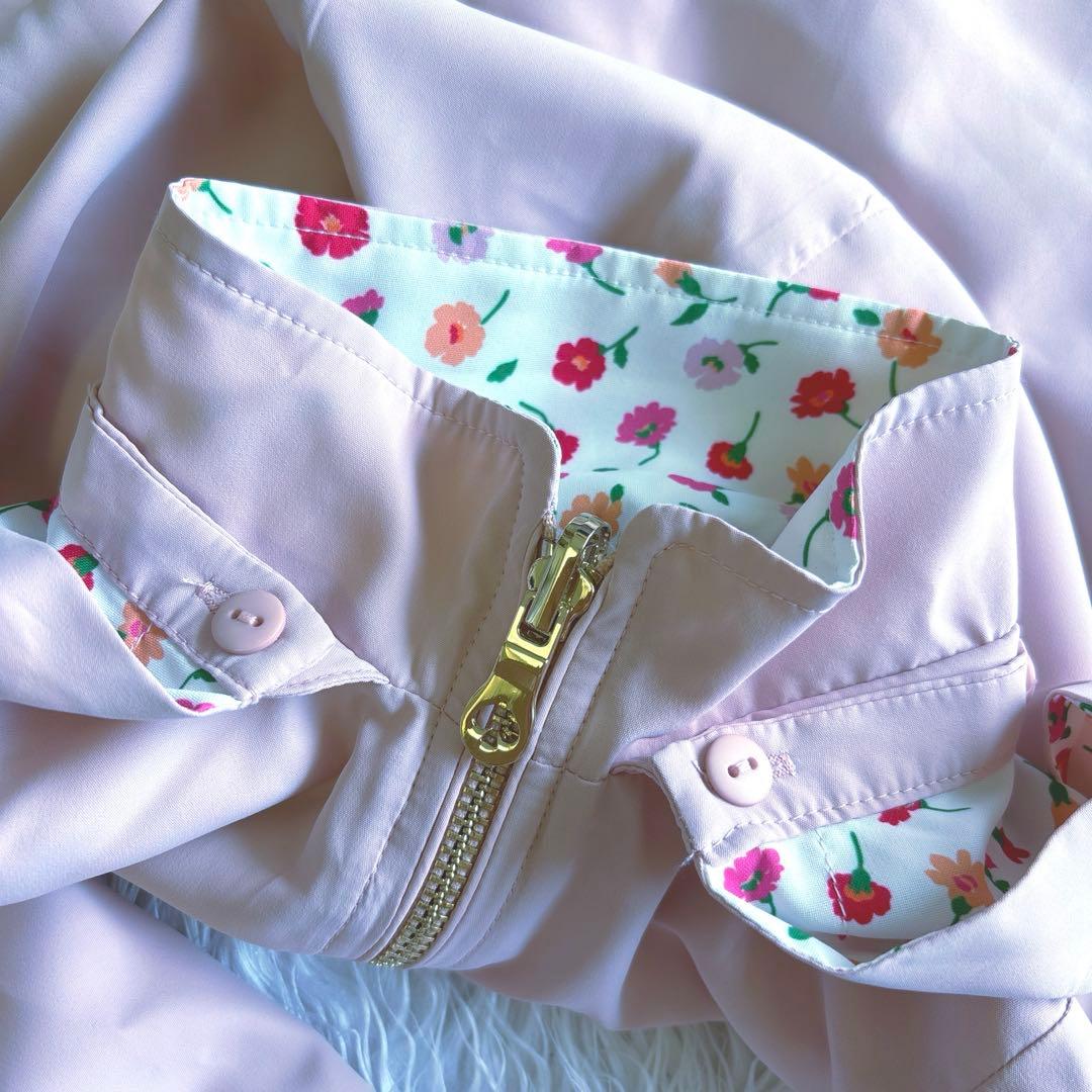 新品〉ケイトスペード フラワーリバーシブルウィンドブレーカー【110