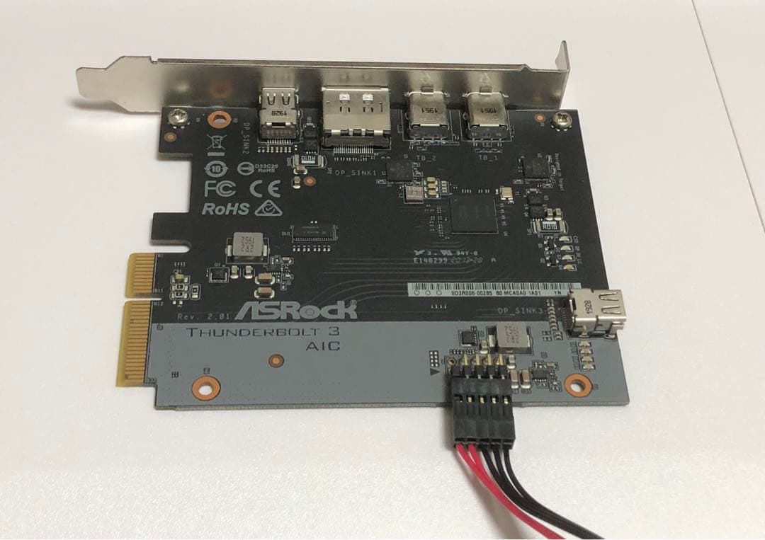 拡張カード ASRock Thunderbolt 3 AIC R2.0 ASRock > Thunderbolt 3 AIC R2.0