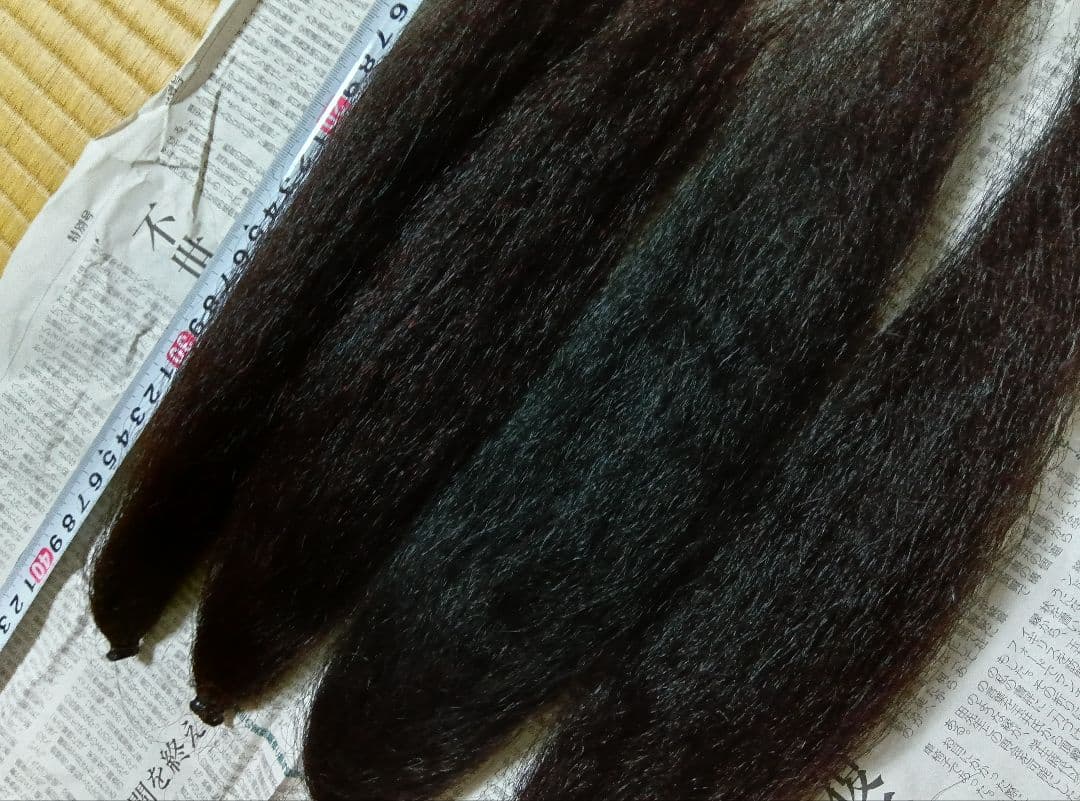 舞妓　日本髪　しゃぐま　40センチ　50グラム