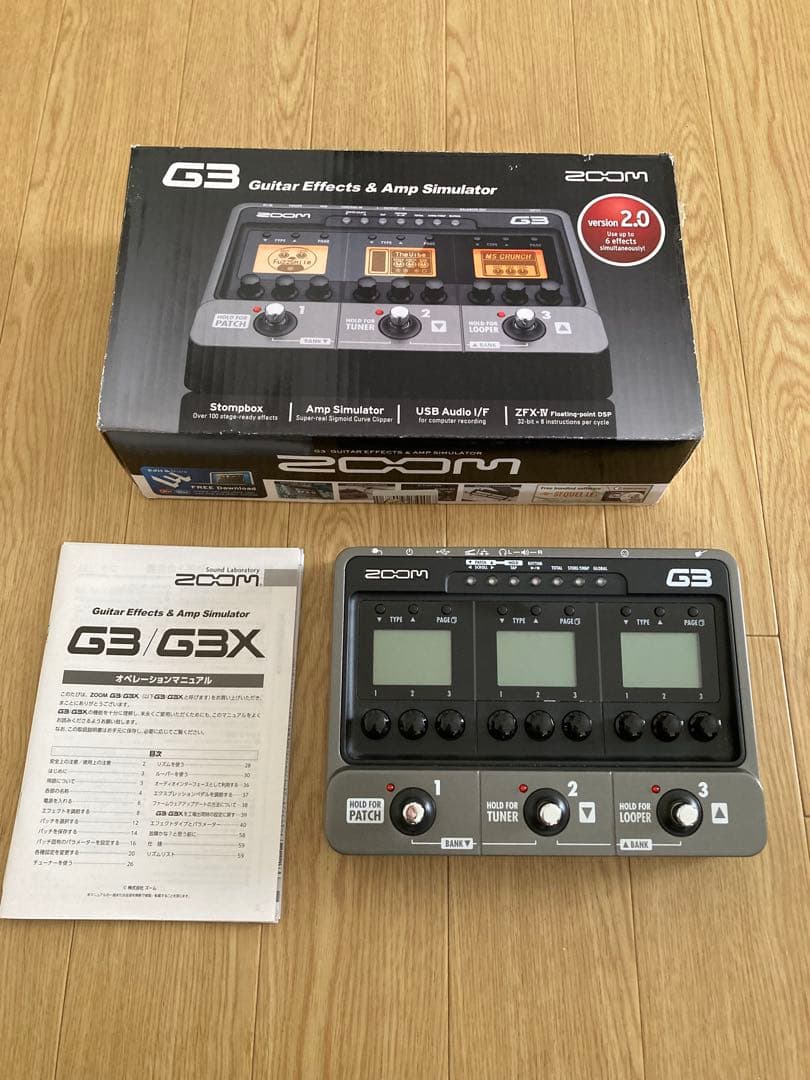 Zoom G3 ギターエフェクター G3 Guitar Effects & Amp Simulator Pedal | Zoom