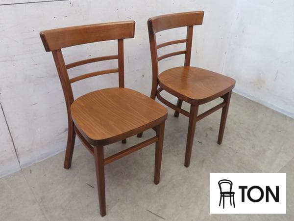 美品■TON社■チェコ■ダイニングチェア■2脚セット■クラシック■ベントウッド チェコの曲木家具で有名なTON(トン)CRES(クレス)ベントウッド