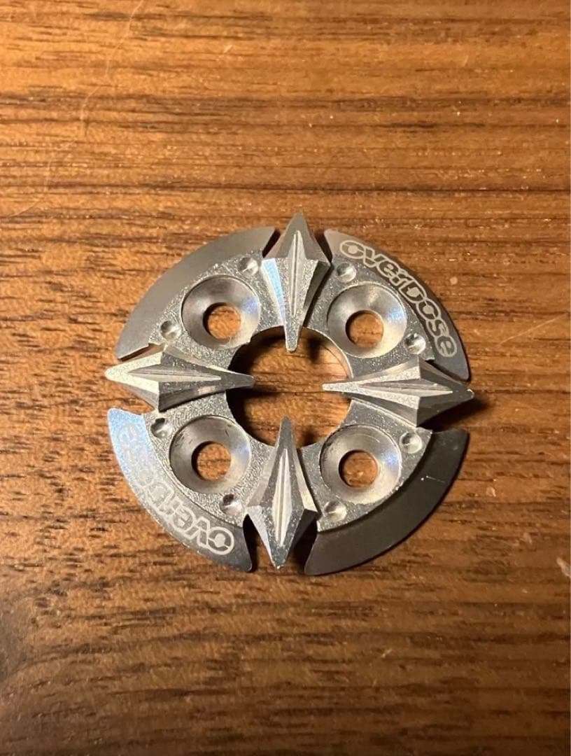 OVERDOSE オーバードーズ スパーギア サポート プレート シルバー 美品 Yahoo!オークション -「overdose スパー」の落札相場・落札価格