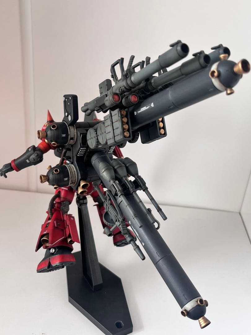 hg ガンプラ サイコ・ザク ウェザリング 全塗装 完成品 - ロボット