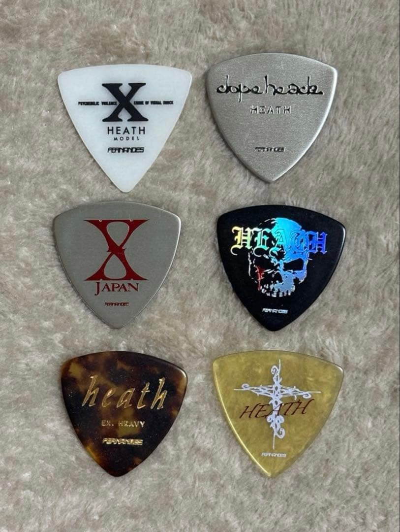 x japan heath ピック フェルナンデス 6種6枚セット HEATH - メルカリ
