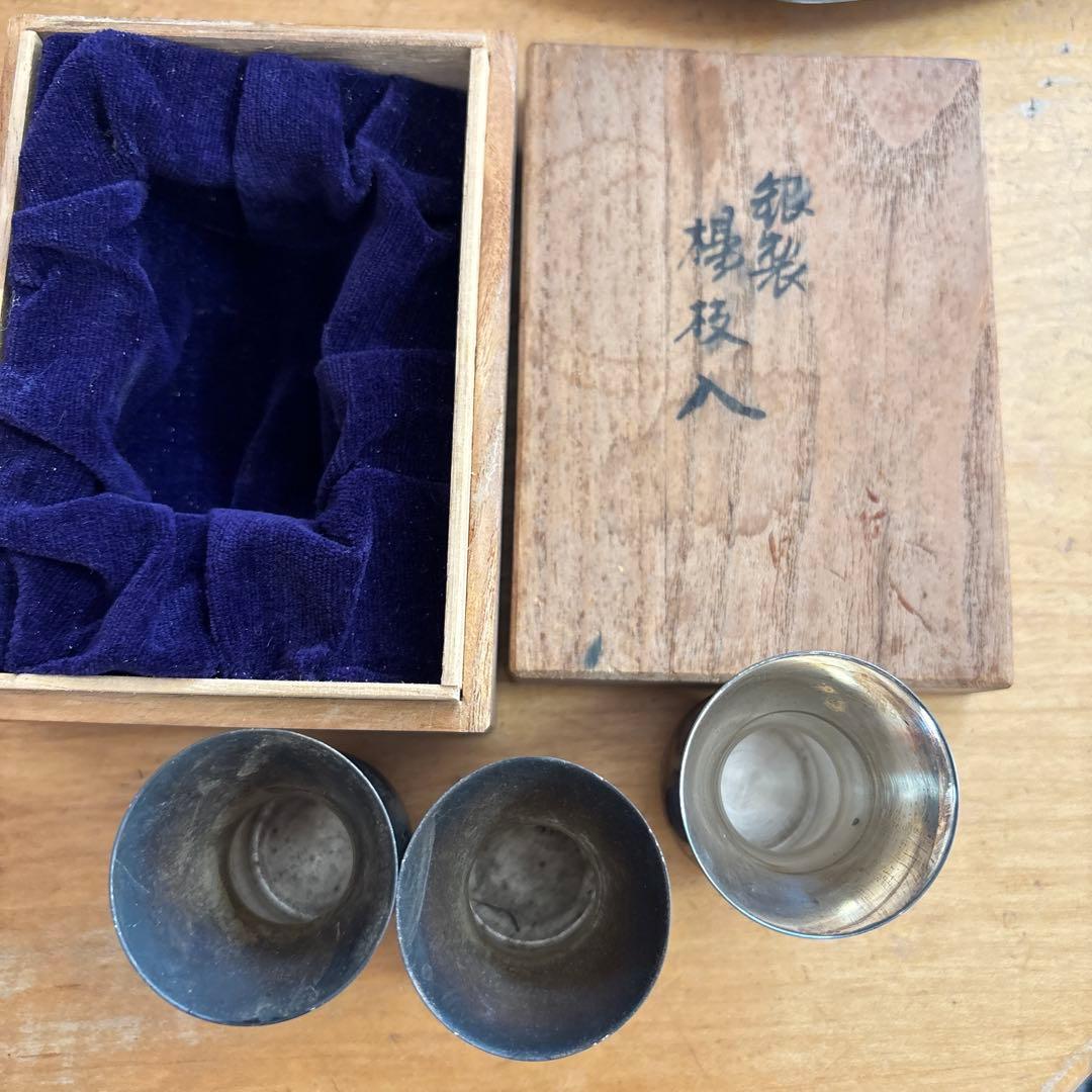 和光 SILVER950 銀 楊枝入れ3つセット 最 安値