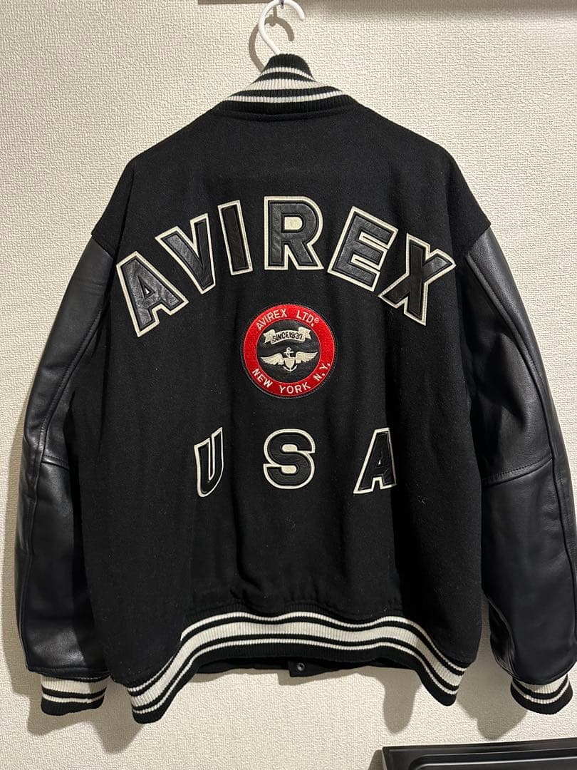 まるこ様専用】AVIREX スタジャン L ブラック - メルカリ