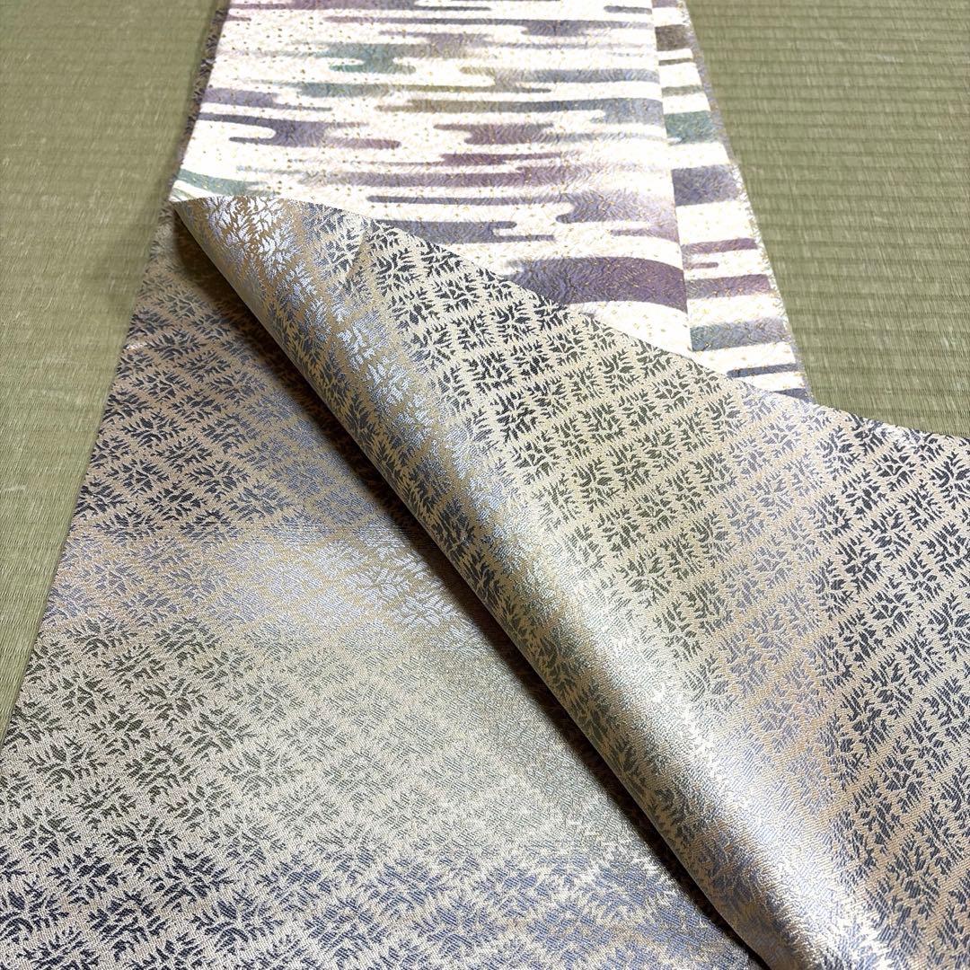 専用ページ　正絹　全通袋帯《かすみ模様》