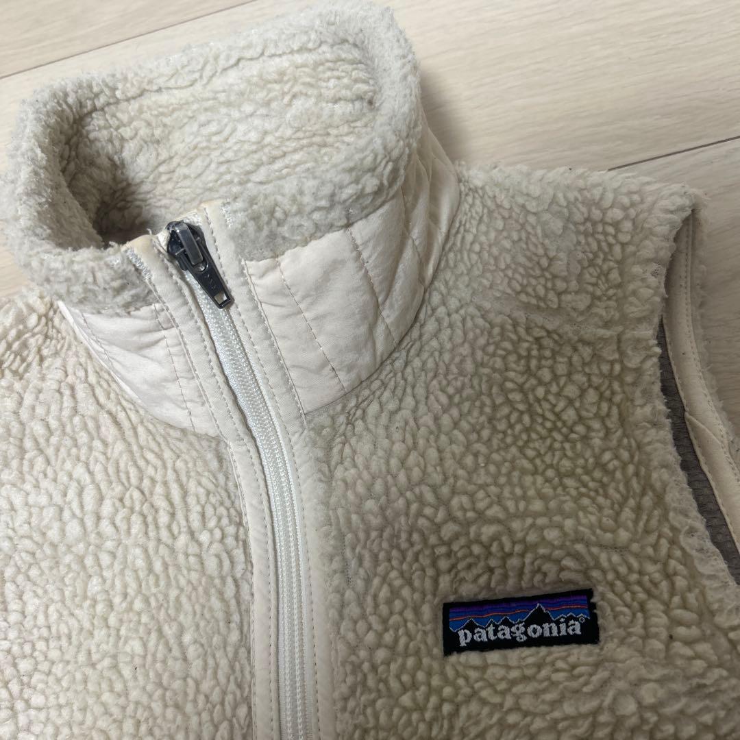 patagonia フリースベスト クリーム XS - メルカリ