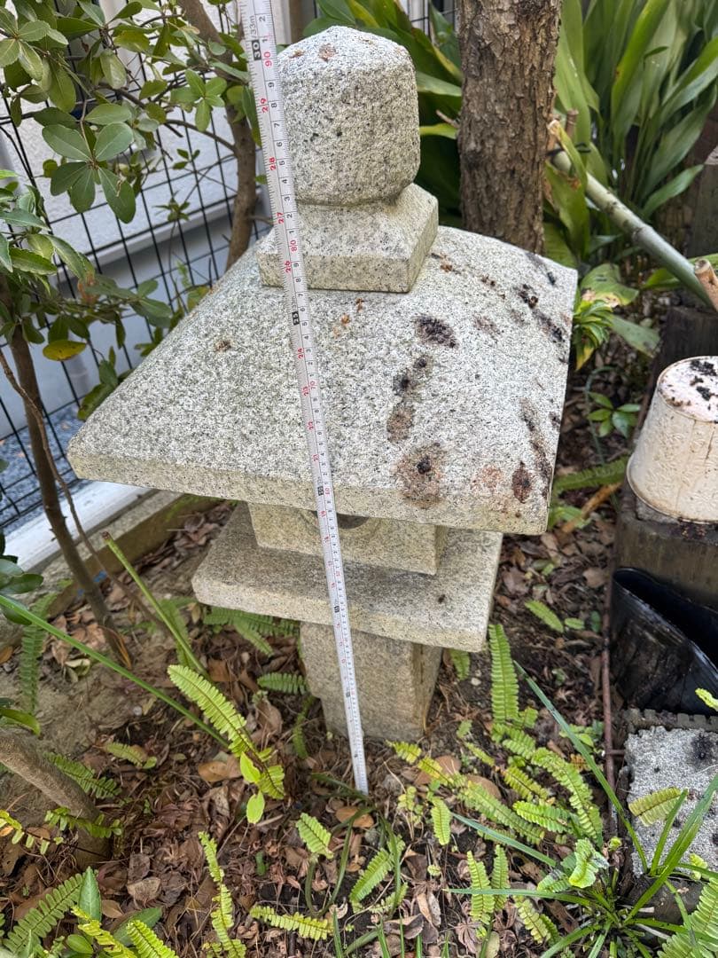 灯篭 石材 ガーデン庭 和風 庭園 最終赤字大処分品！！ - メルカリ