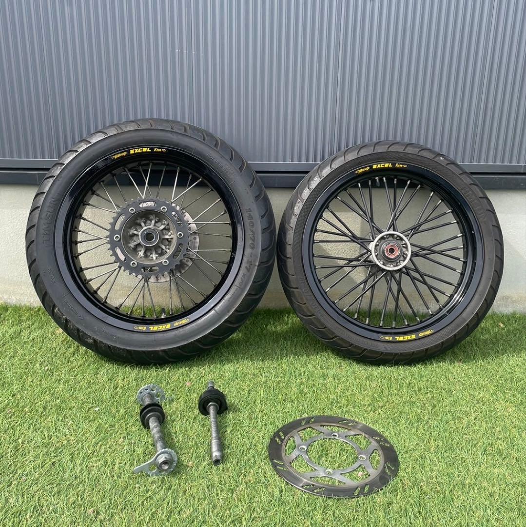 Dトラッカー250 ワイドリム ホイールセット - メルカリ