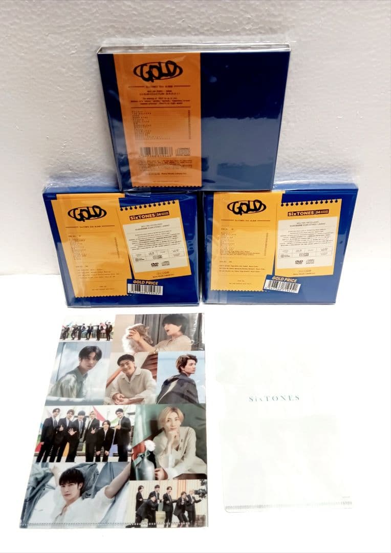 SixTONES GOLD 3形態セット DVD おまけ付き - メルカリ