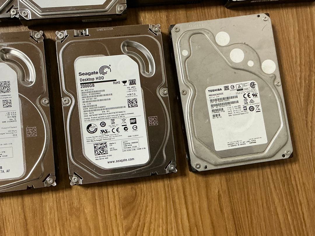 3.5HDD★1TB×10個★2TB×4個★正常動作品