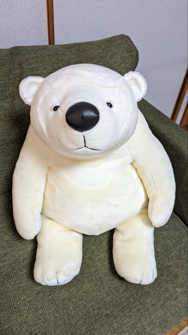 マレーちゃん 白 LL サイズ モンスイユ ぬいぐるみ 人形 くま クマ 熊