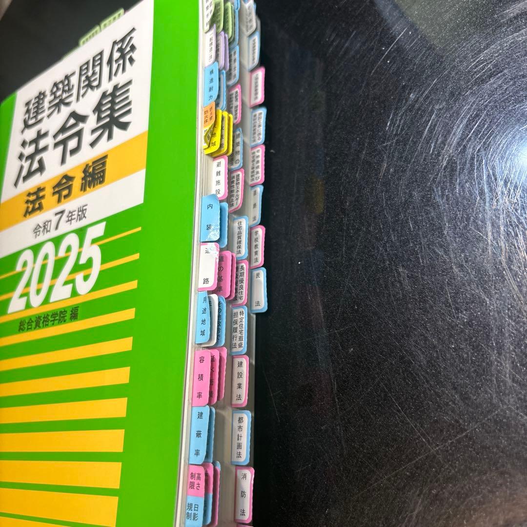 線引き マーク 付箋済 建築関係法令集 令和7年版 2025 最新 - メルカリ