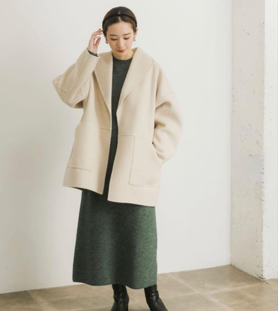 アーバンリサーチ（URBAN RESEARCH）リバーオーバーハーフコート 小顔