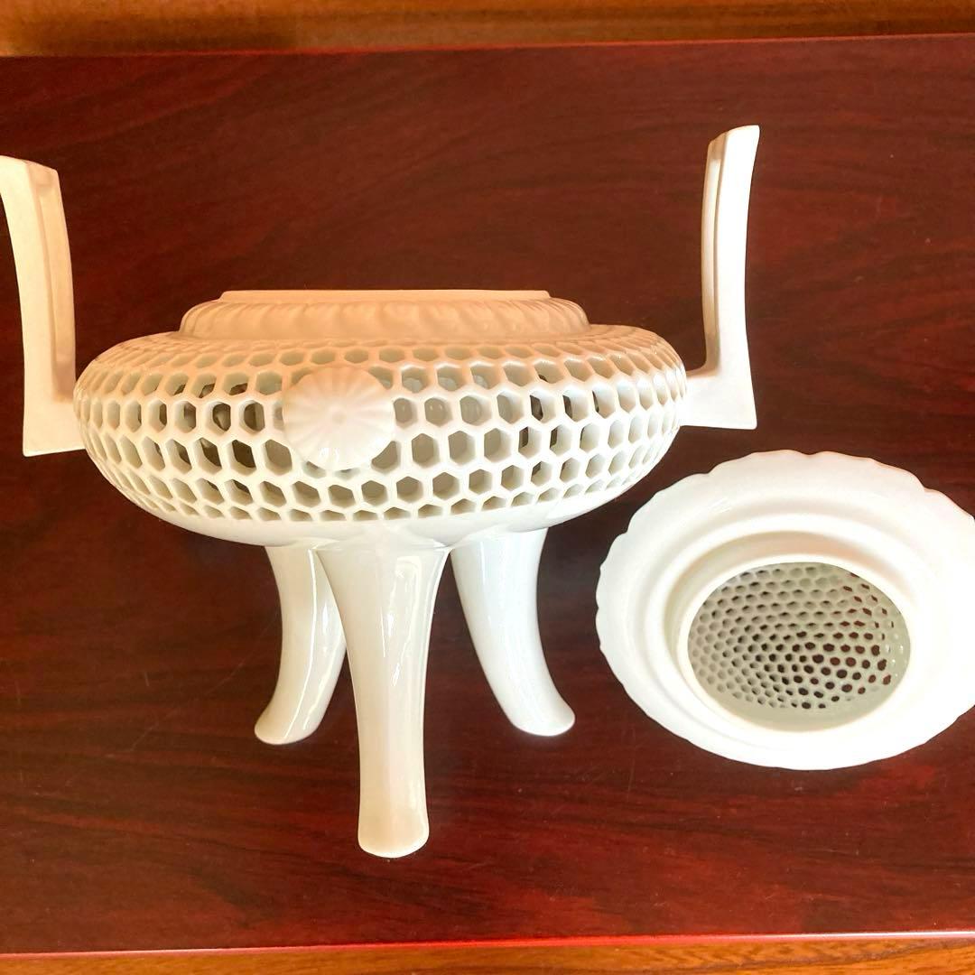 三川内焼 十三代福本玉泉作 白磁 透彫 香炉 - メルカリ