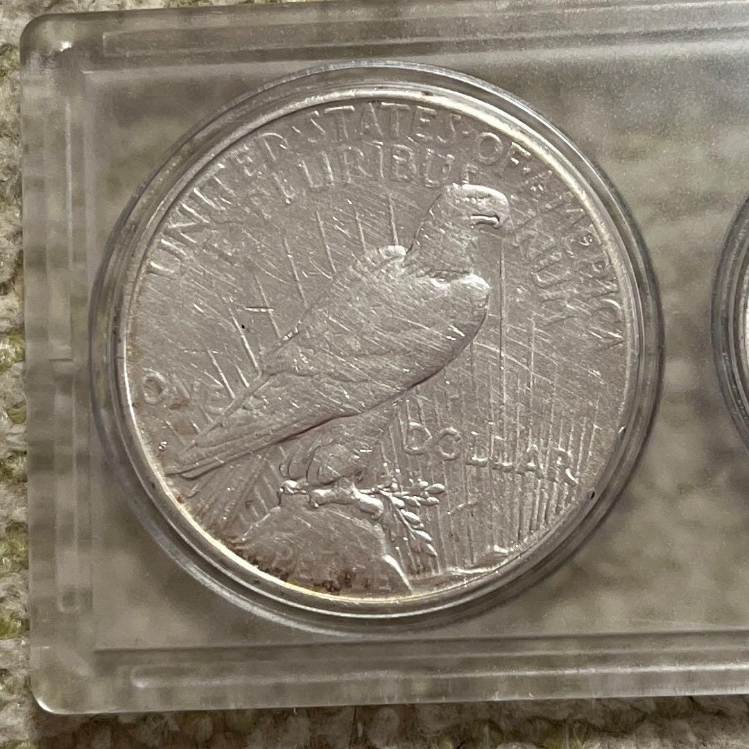 6種類コイン1923年ピースダラー 1964年ケネディ 他 ケース入り