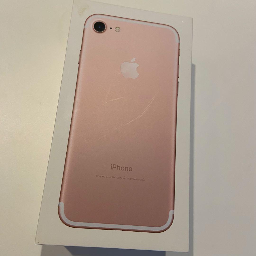 Apple iPhone 7 128GB simフリー ローズゴールド 本体 - メルカリ