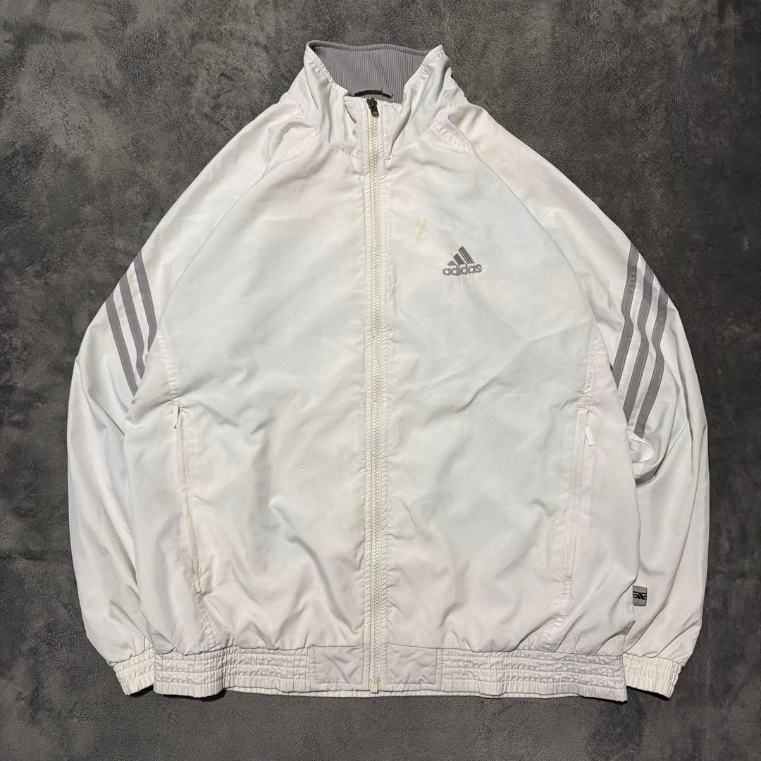 90s アディダス ナイロンジャケット トラックジャケット アウター 刺繍