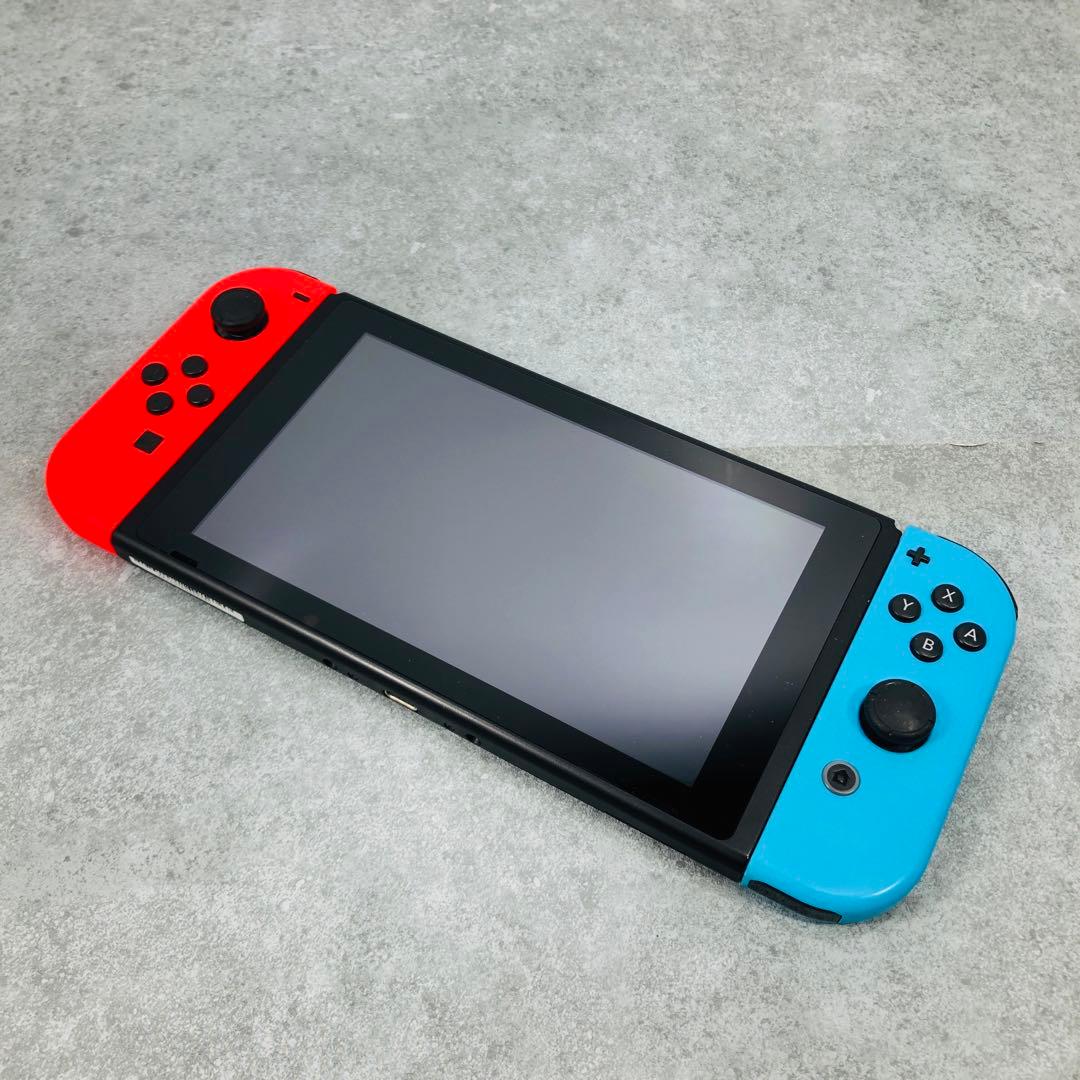 美品】 Nintendo Switch 本体 ネオンレッド・ブルー11-163 - メルカリ