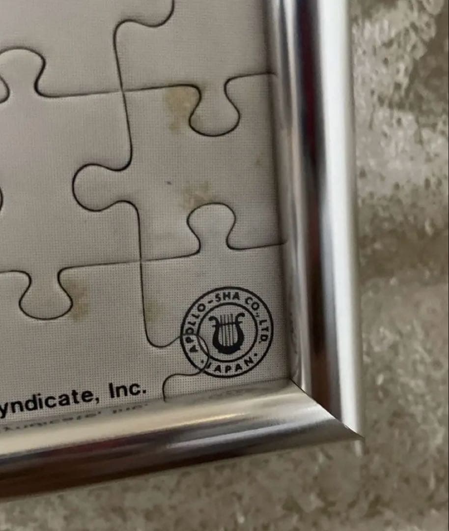 ビンテージ 80s PEANUTS パズル 完成品 アポロ社 レトロ スヌーピー