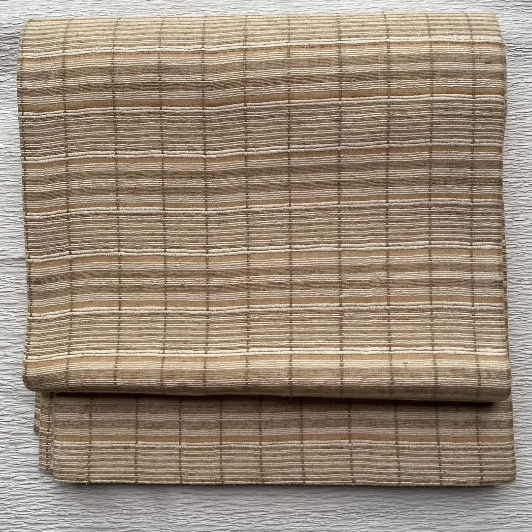 袋帯　全通　未使用 アンティーク 全通袋帯 未使用 躾糸付 - メルカリ