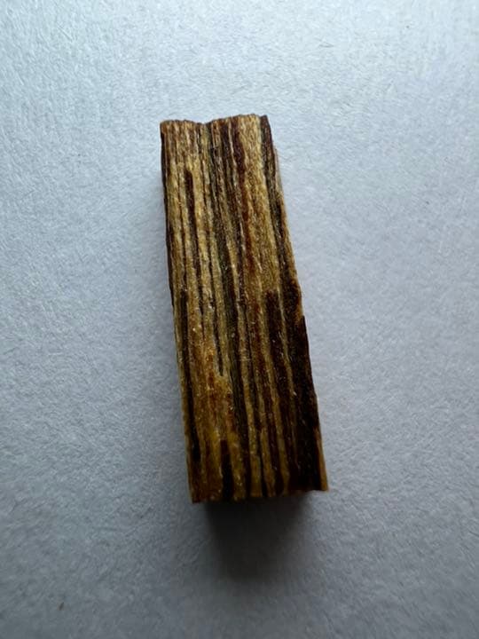 古渡命銘木 後水尾院勅銘　伽羅　【追風】0.218g 香木/お香/沈香/伽羅