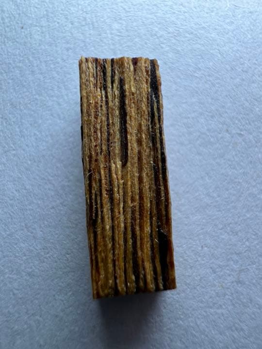 古渡命銘木 後水尾院勅銘　伽羅　【追風】0.218g 香木/お香/沈香/伽羅