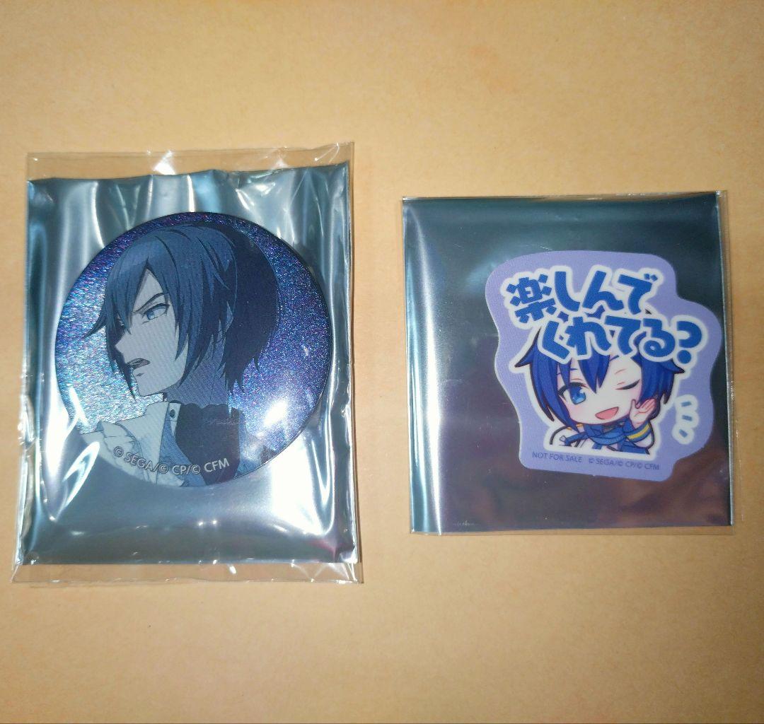 プロセカ KAITO バチャシン グリッター缶バッジ47C ステッカー - メルカリ