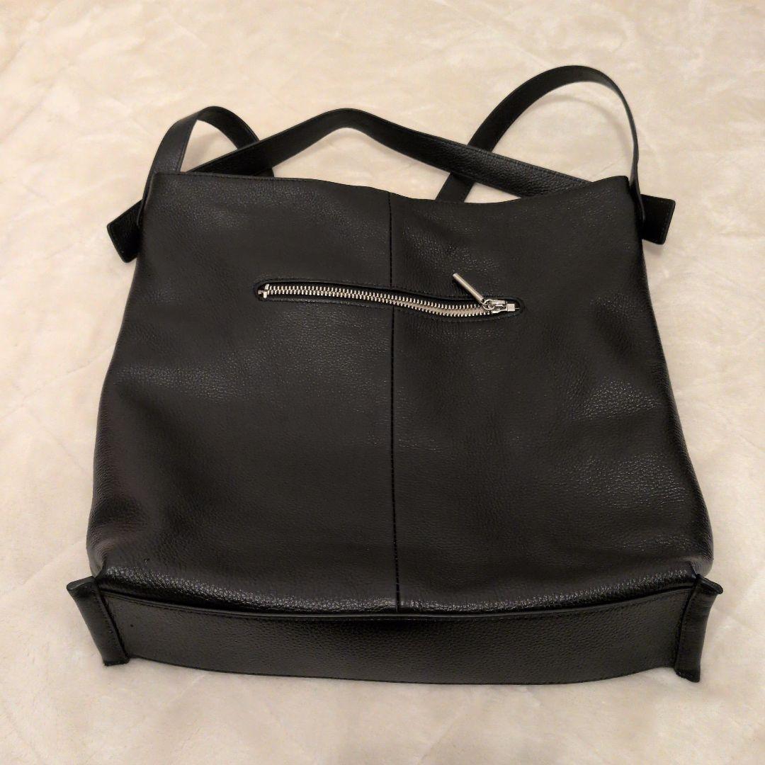 2点セット BEAURE 本革バッグ ブラック シルバー ショルダーバッグ