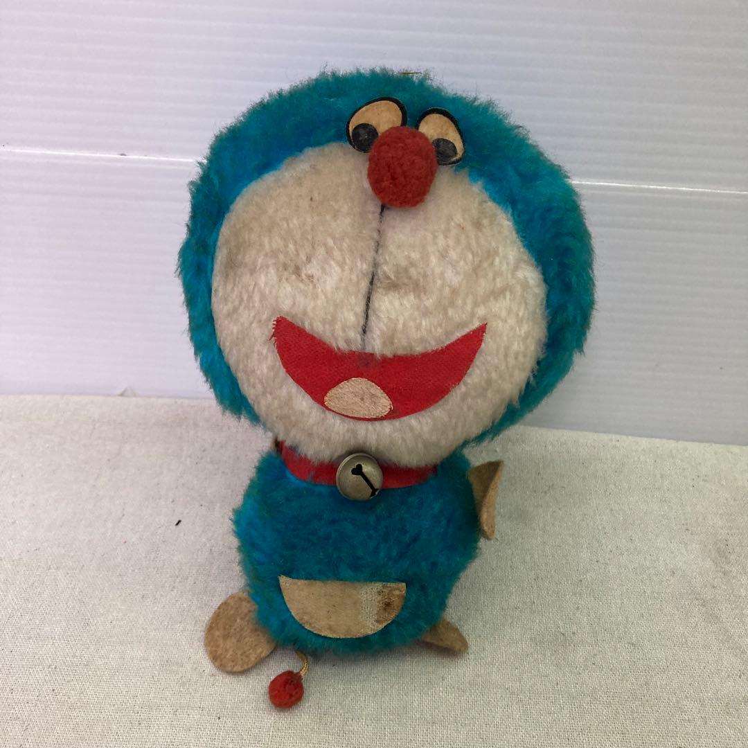 希少☆昭和レトロ】ドラえもん ぬいぐるみ 鈴付き DORAEMON 当時物