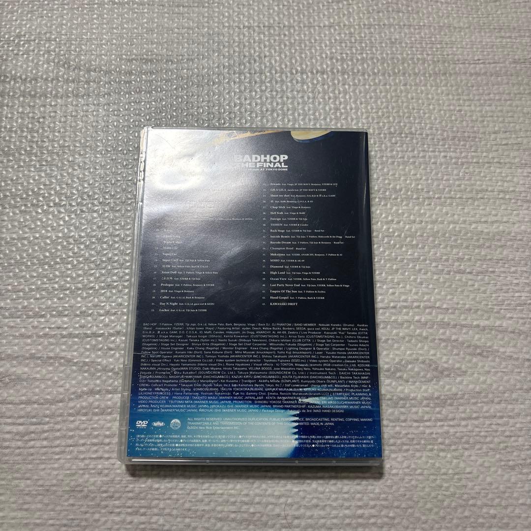 BADHOP THE FINAL DVD 未使用　即日発送