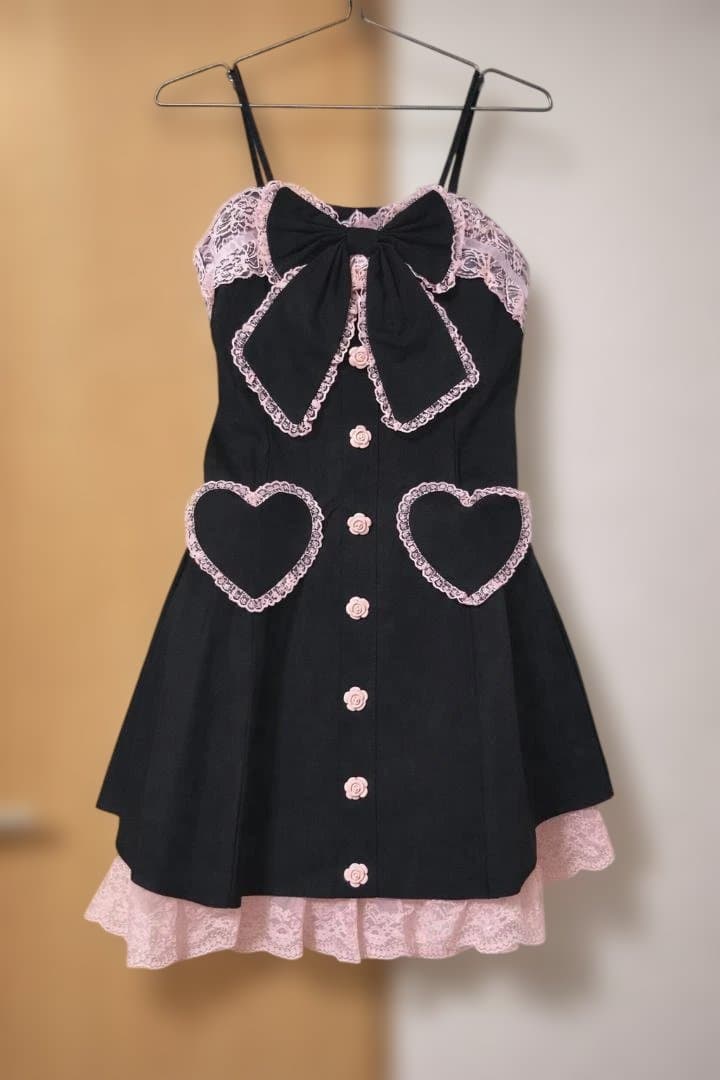 ラパフェ ミニワンピース ドレス la pafait 姫系 ギャル - メルカリ