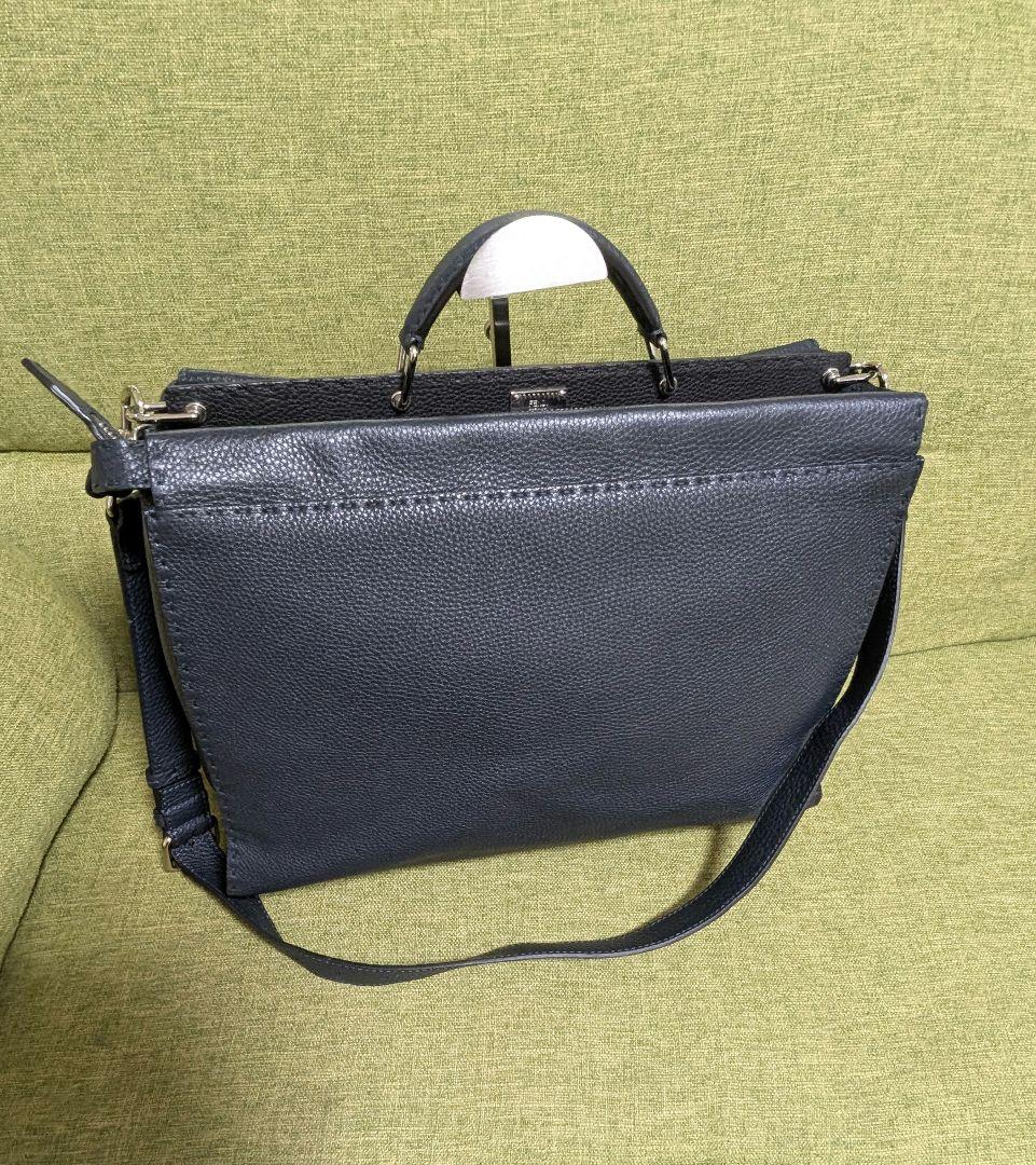 FENDI フェンディ レザー 2WAY バッグ 安心鑑定