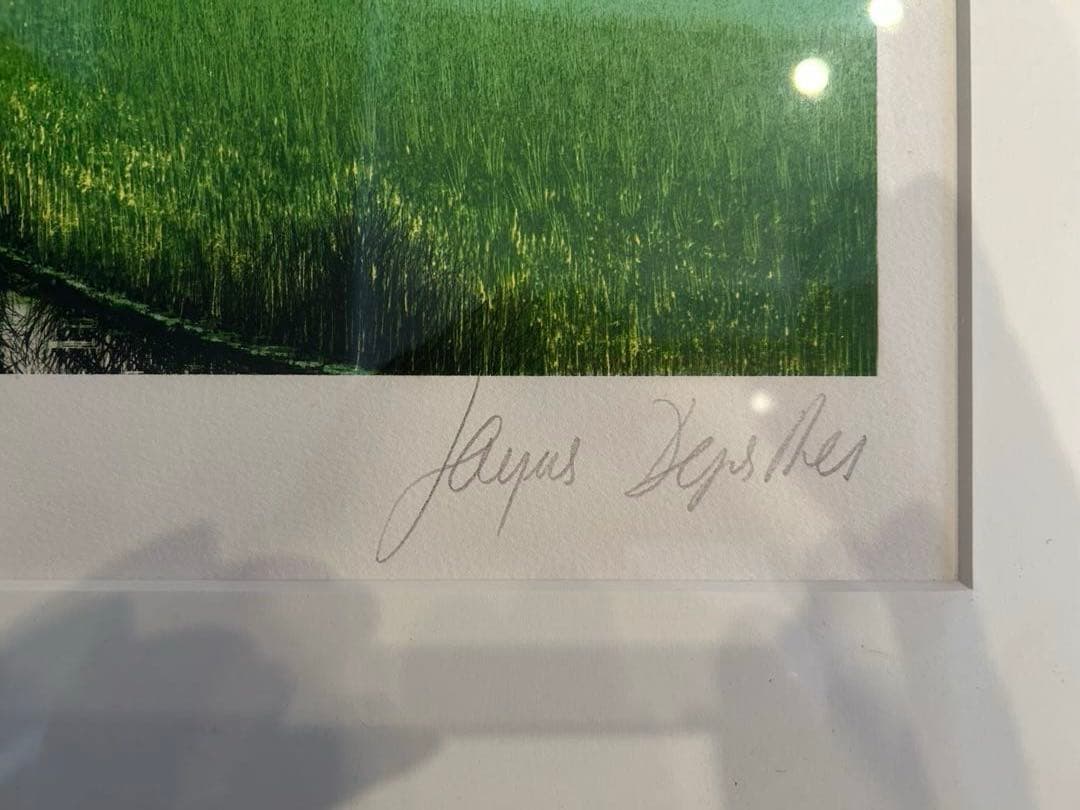 真作】ジャック・デペルト「ゴルフ場」リトグラフ 直筆サイン入 150部