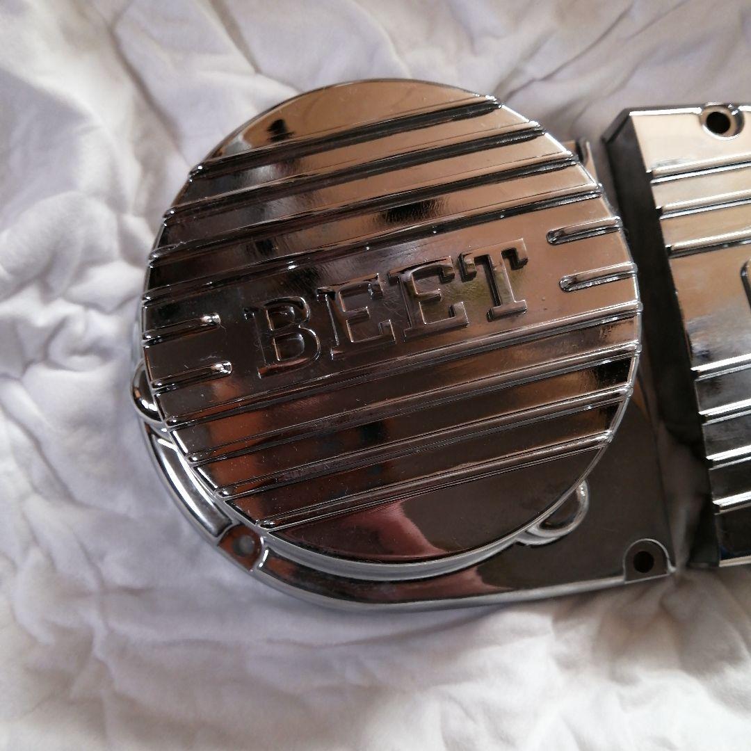 SUZUKI GT380 ダイナモカバー スプロケカバー メッキ - パーツ