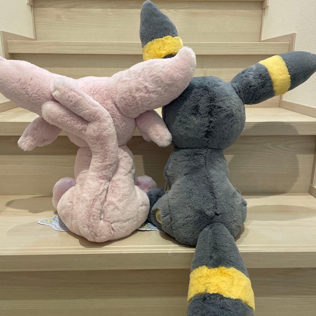 ポケモン ふわふわ抱き ぬいぐるみ ブラッキー エーフィ - メルカリ