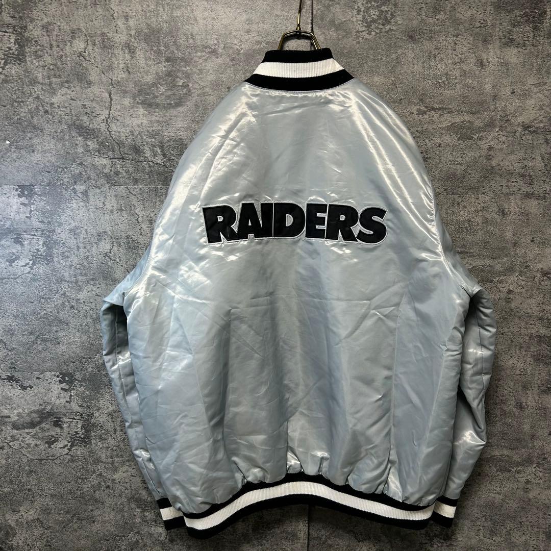 90s スターター NFL レイダース スタジャン XXL シルバー 長瀬智也